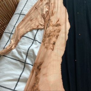 Free People oversized longsleeve tee with tie dye pattern